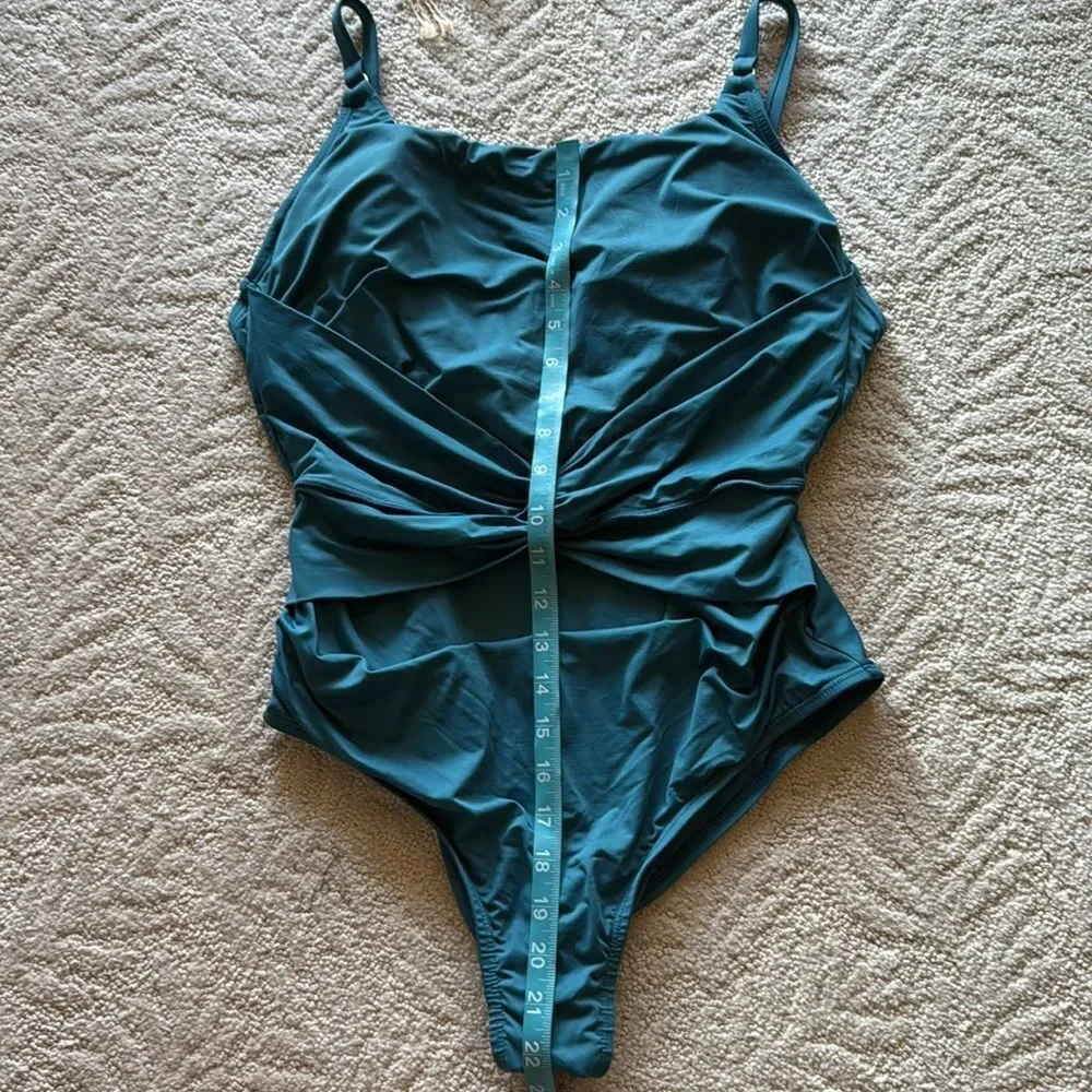 Jantzen Teal One Piece Swimsuit size 10